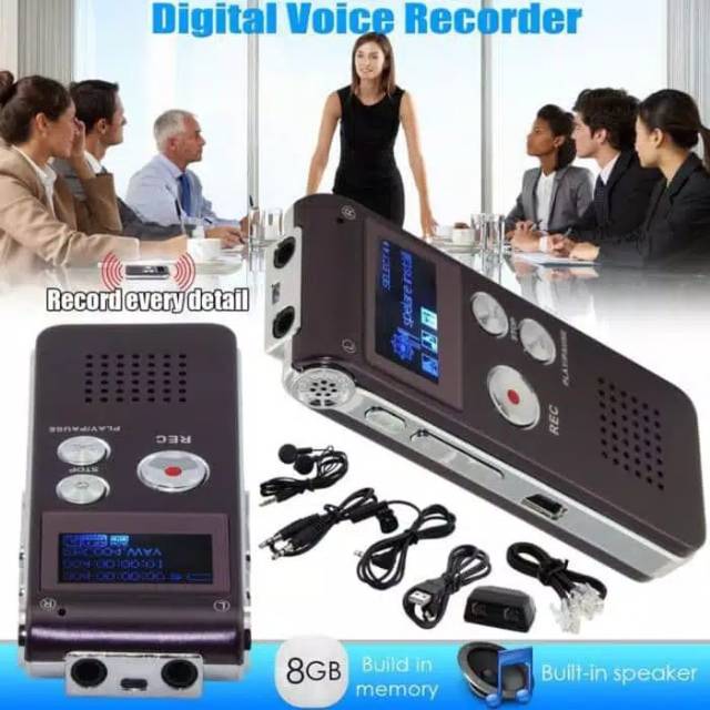 Voice recorder 8GB bisa MP3 dan rekam suara