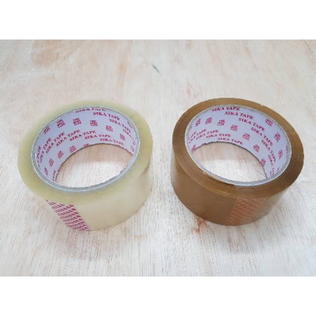 

Lakban Plakban SIKA Tape Bening 48 x 80 yard