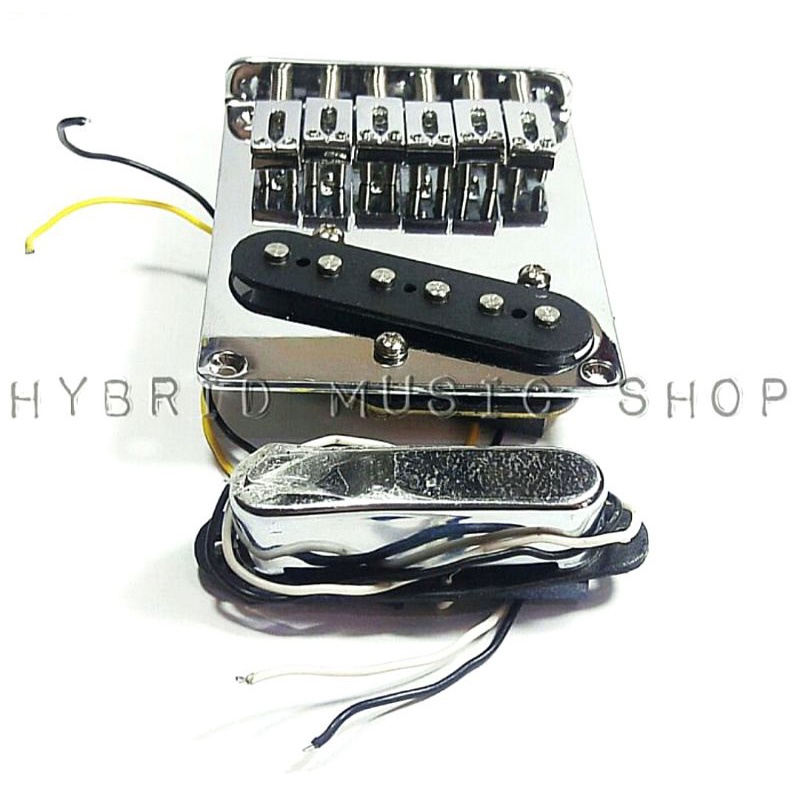 Pickup Telecaster PTP Set Fender dan Squier Ceramic include Bridge Plate