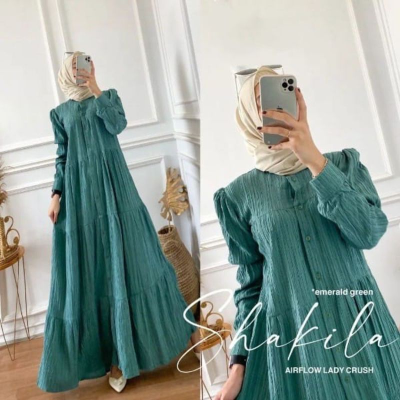 Fashion Muslim Gamis YOLA LADY CRUSH Dress yora maxy kondangan mewah terlaris