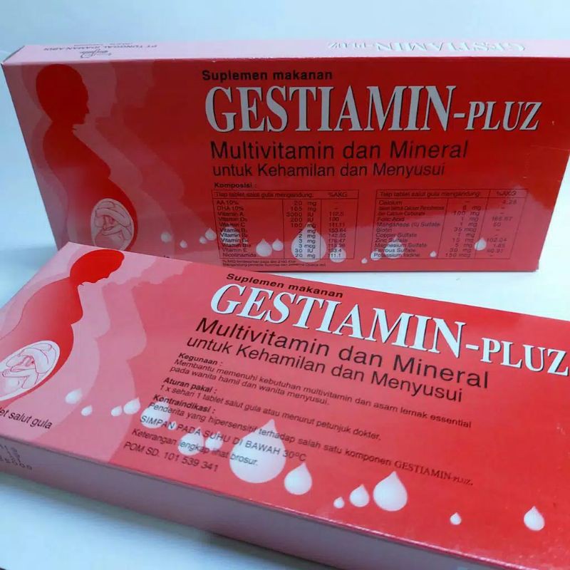 GESTIAMIN PLUS 30 TAB VITAMIN IBU HAMIL & MENYUSUI