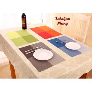  Jual  Tatakan piring bahan pvc alas  makan anti slip table 