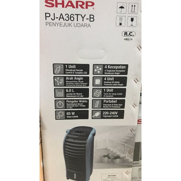 PROMO AIR COOLER SHARP PJA 36 TY PJA36TY PENDINGIN RUANGAN HEMAT LISTRIK