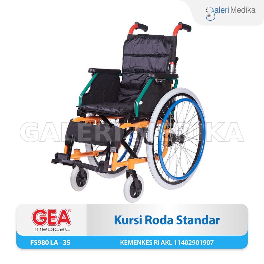 Kursi Roda GEA FS980 LA-35 / FS 980 LA-35 / FS-980 LA 35 - Anak