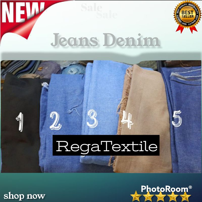 Promo Sale Kain Levis Denim 8 oz (Sudah diwashed) ~ Bahan Kain Denim Kemeja (150cmx150cm)