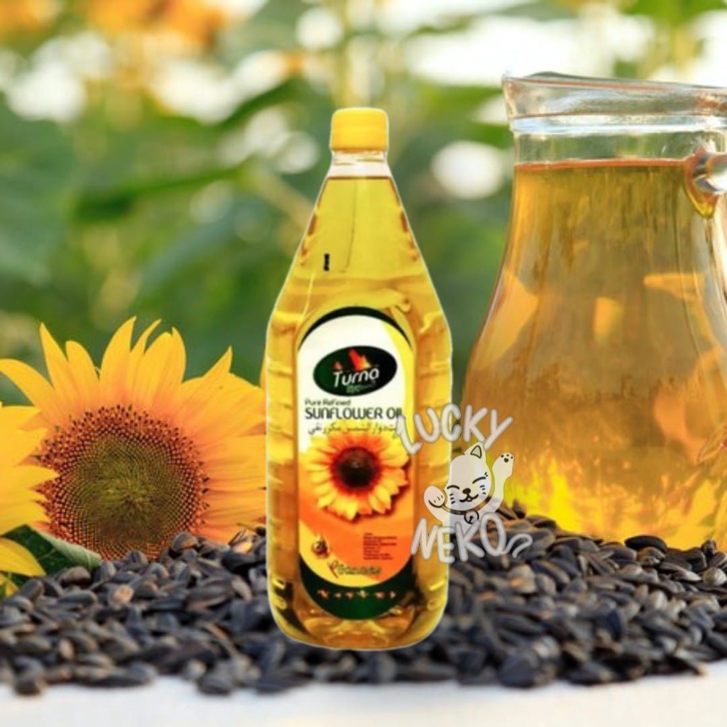 Turna Minyak Biji Bunga Matahari [Pure Refined Sunflower Oil] 1 Liter / Minyak biji bunga matahari /