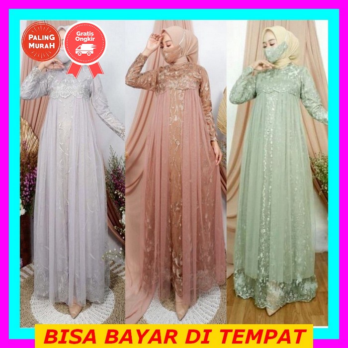 Baju Gamis Wanita Remaja Terbaru Katun Batik Jumbo Pesta Ld110Cm Ld120Cm Red Love 136 (Termurah )/ G