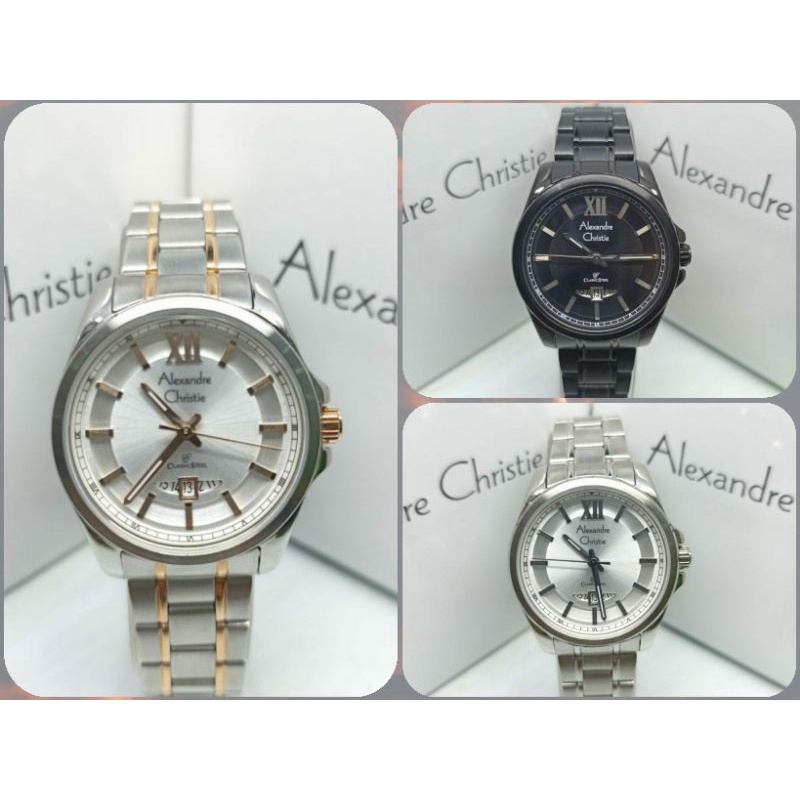 Jam Tangan Wanita Alexandre Christie 8473 AC8473AC 8473 Tali Besi / Stainless steel