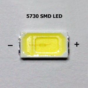 Chip SMD per 100pcs LED 5730 / 5630 Cold White Warna Putih