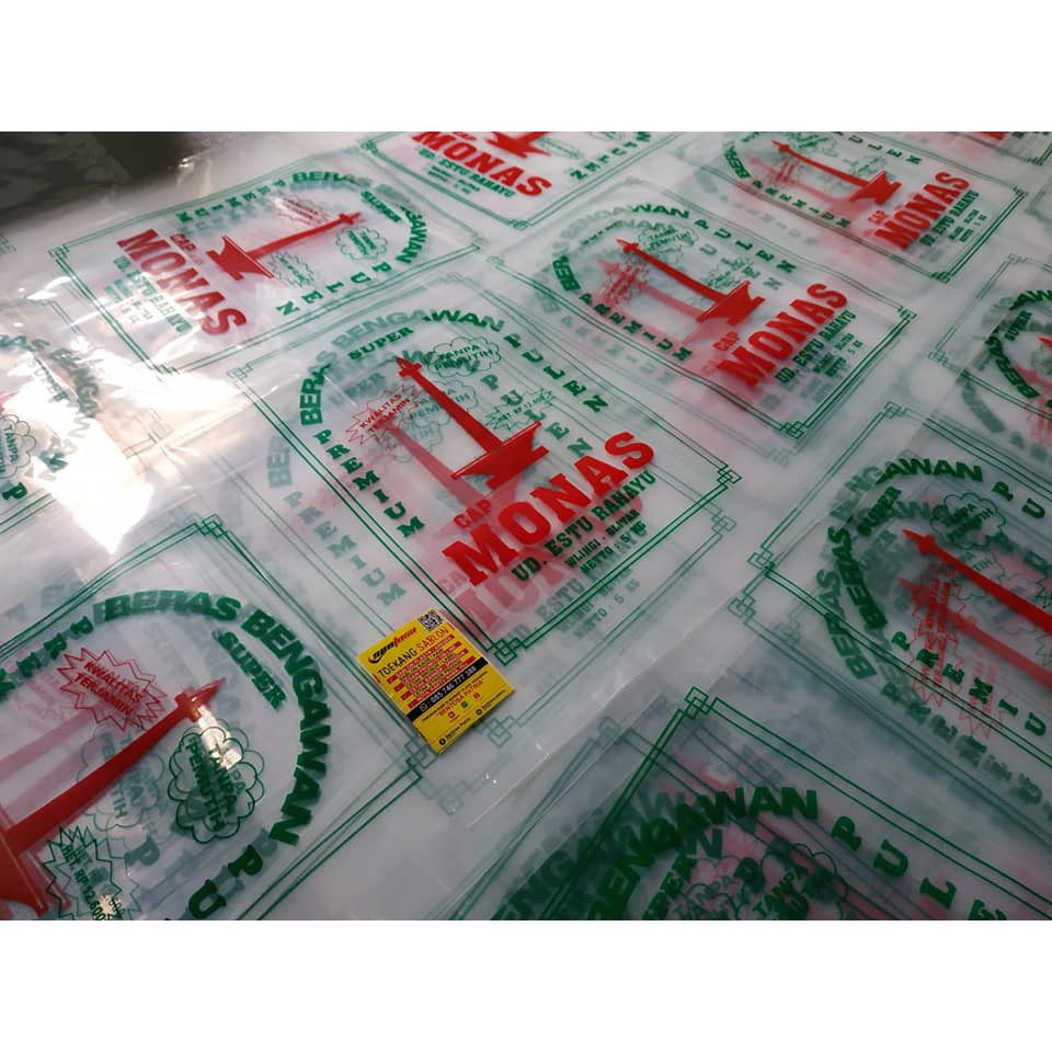 Sablon Plastik Kemasan Beras 5 Kg Shopee Indonesia