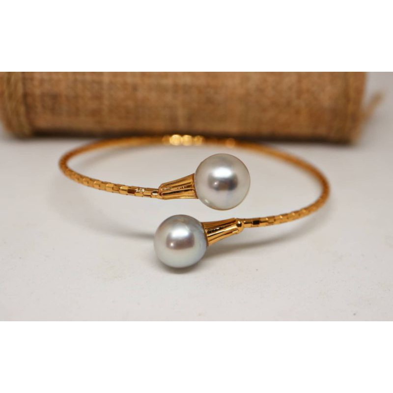 GELANG MUTIARA AIR LAUT SILVER