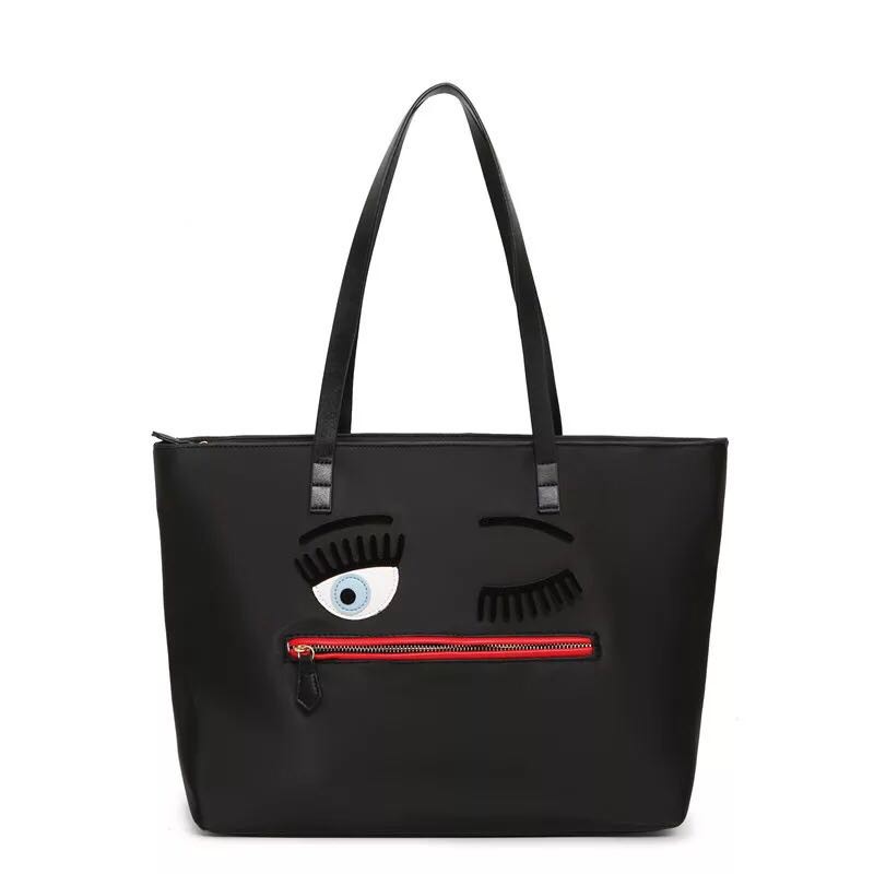 Chiara Ferragni Black Totebag / Tas Wanita Import / Totebag besar