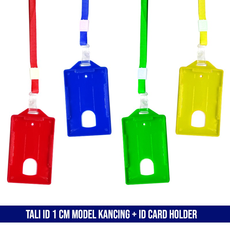 

TALI ID CARD NILON KANCING 1 cm dengan CASING ID CARD TEBAL /FRAME ID CARD (PAKET 20 SET)