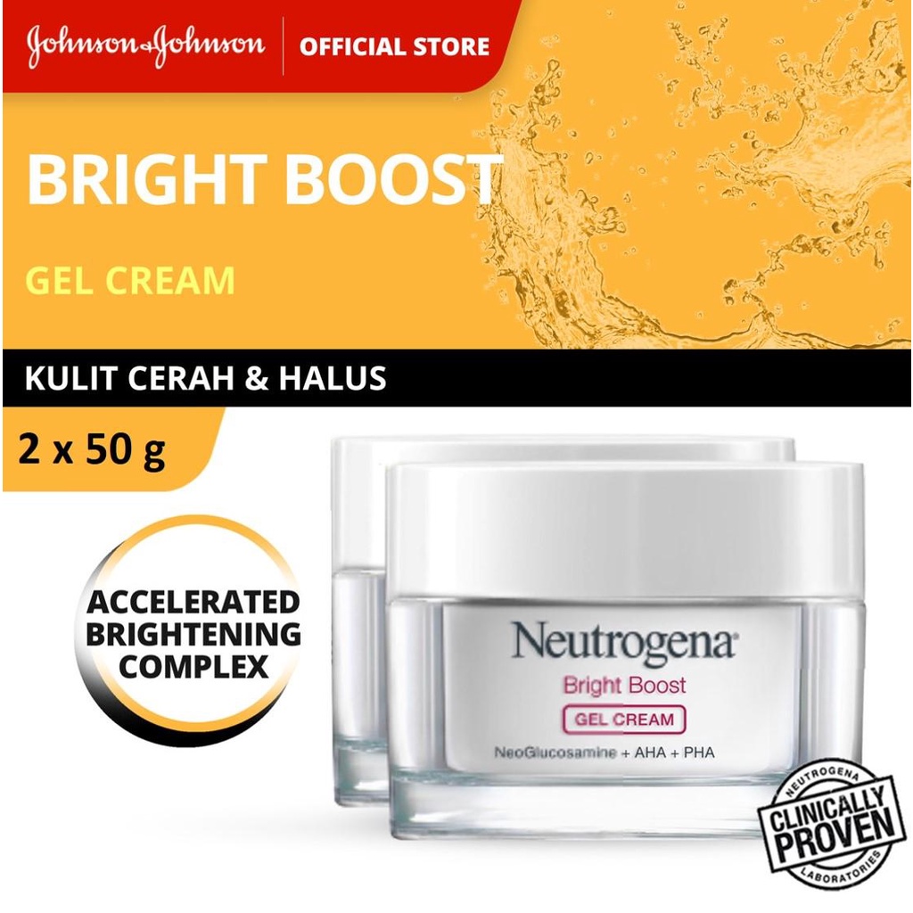 Jual Neutrogena Bright Boost Gel Cream 2 X 50 Gr | Shopee Indonesia