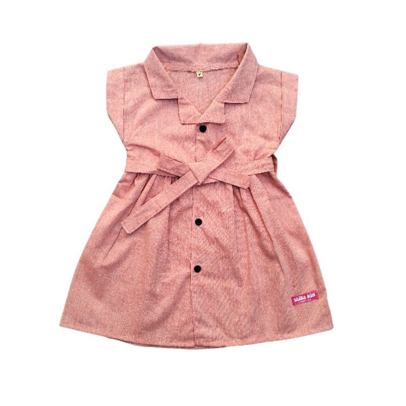 GROSIR saibakids Dres Rachel Bayi - 5 Tahun / Baju Dress Anak Perempuan Dreess Model Sabrina Gaun Pe