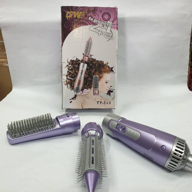 HAIRDRAYER BRUSH MODEL BARU HAIRDYER SISIR GOWEI TP2+1 CATOKAN SISIR MURAH PENGERING RAMBUT BAGUS