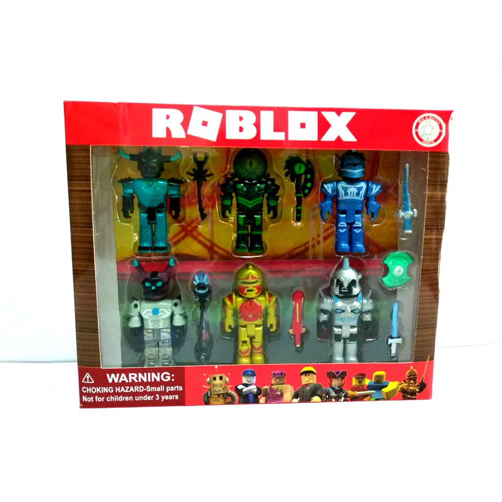 Mainan Roblox Figur Figurine Roblox Isi 6 Per Box Banyak Motif - super roblox run basic world roblox
