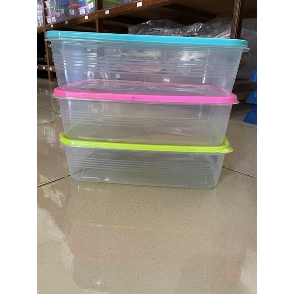 Toples plastik segi/ tempat makan plastik/ kotak serbaguna/Tepak Biggy TW SW 96