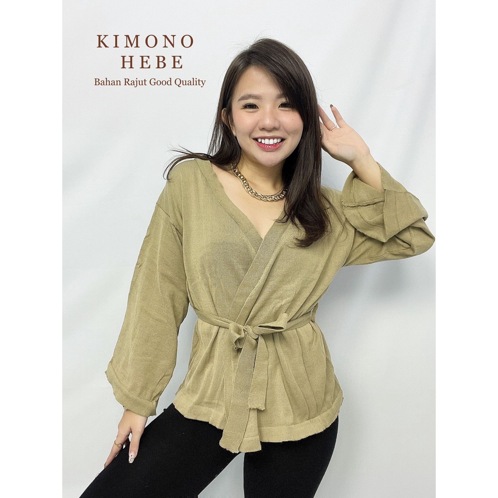 HOPYLOVY - Cardi Kimono Rajut Herina