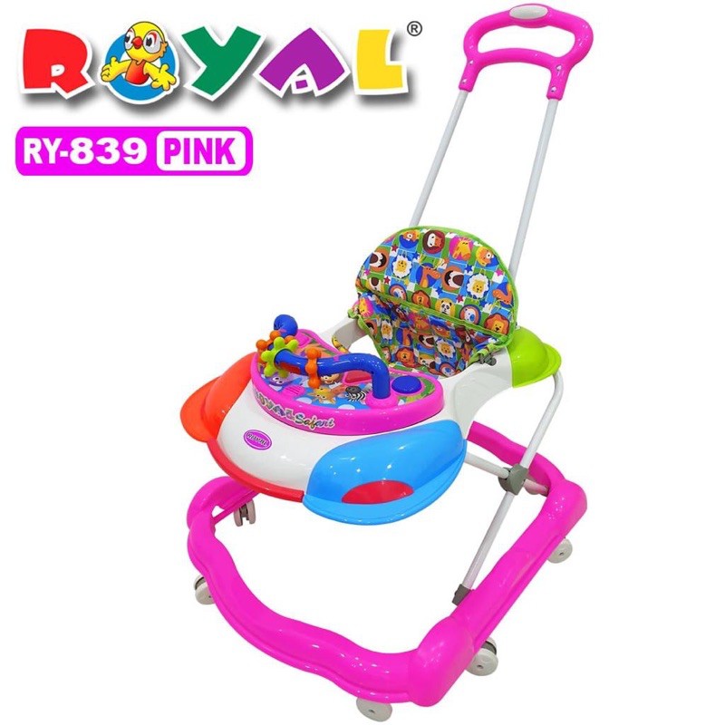 Baby Walker Baru tipe 839 + Dorongan! Kereta Bayi Belajar Jalan