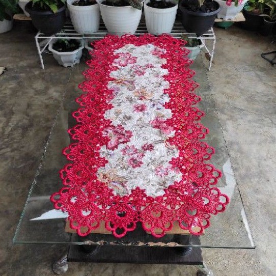 Taplak Meja Tamu Rumbai Borkat Cantik dan Elegant
