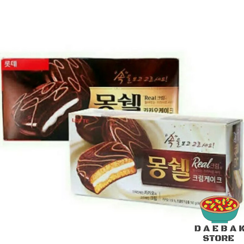 

Lotte Dream Moncher Cacao & Cream Cake 192gr Made In Korea