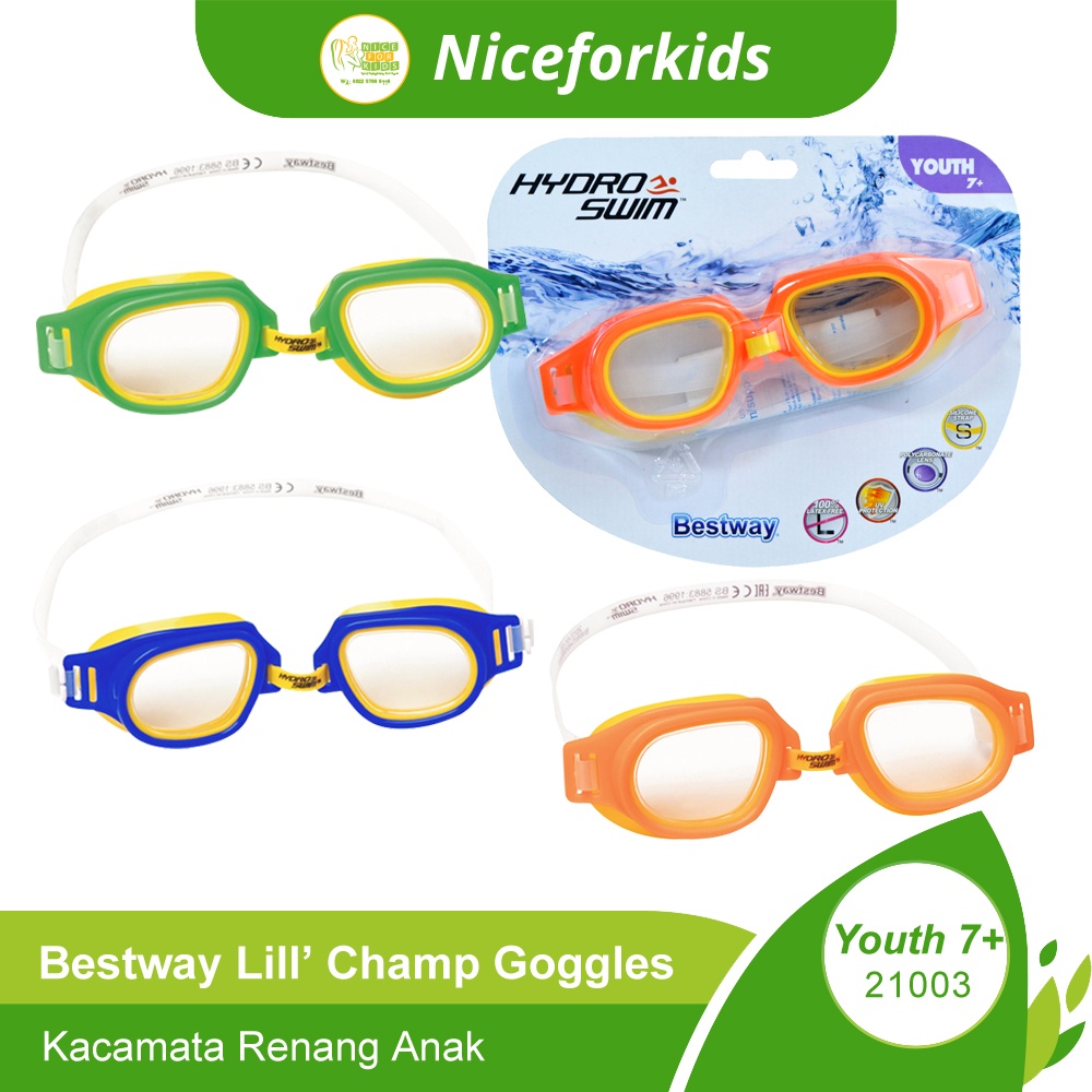 Bestway 21003 Kacamata Renang Anak Usia 7+ / Lil' Champ Goggles Youth 7+