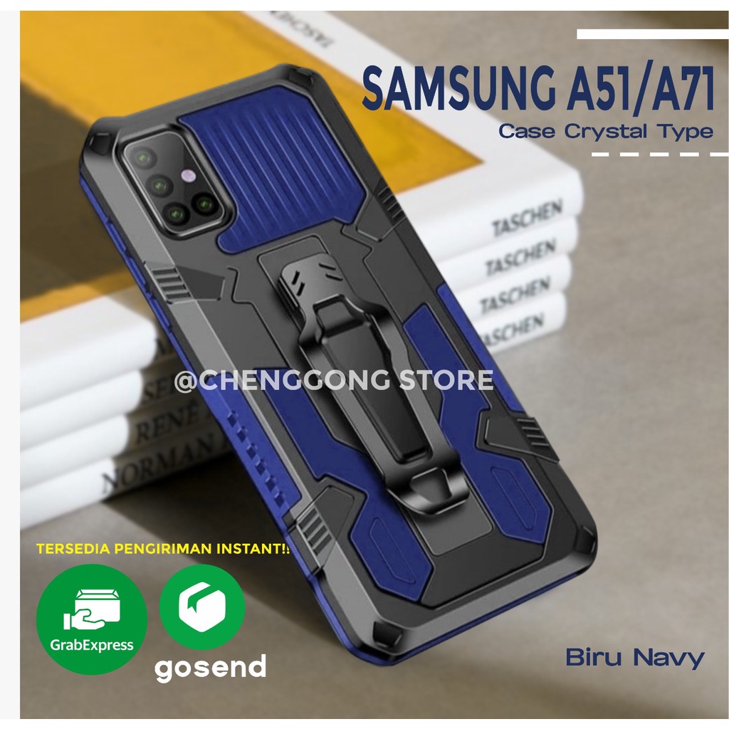 Case Robot I Crystal Samsung Galaxy A51/A71 Kickstand Standing Robot