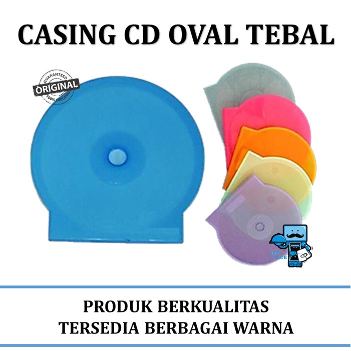 Casing CD Oval Tebal / Kotak CD Oval Tebal
