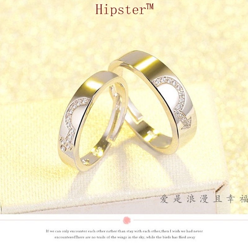 Trendy Korean Fashion Simple Couple Adjustable Ring