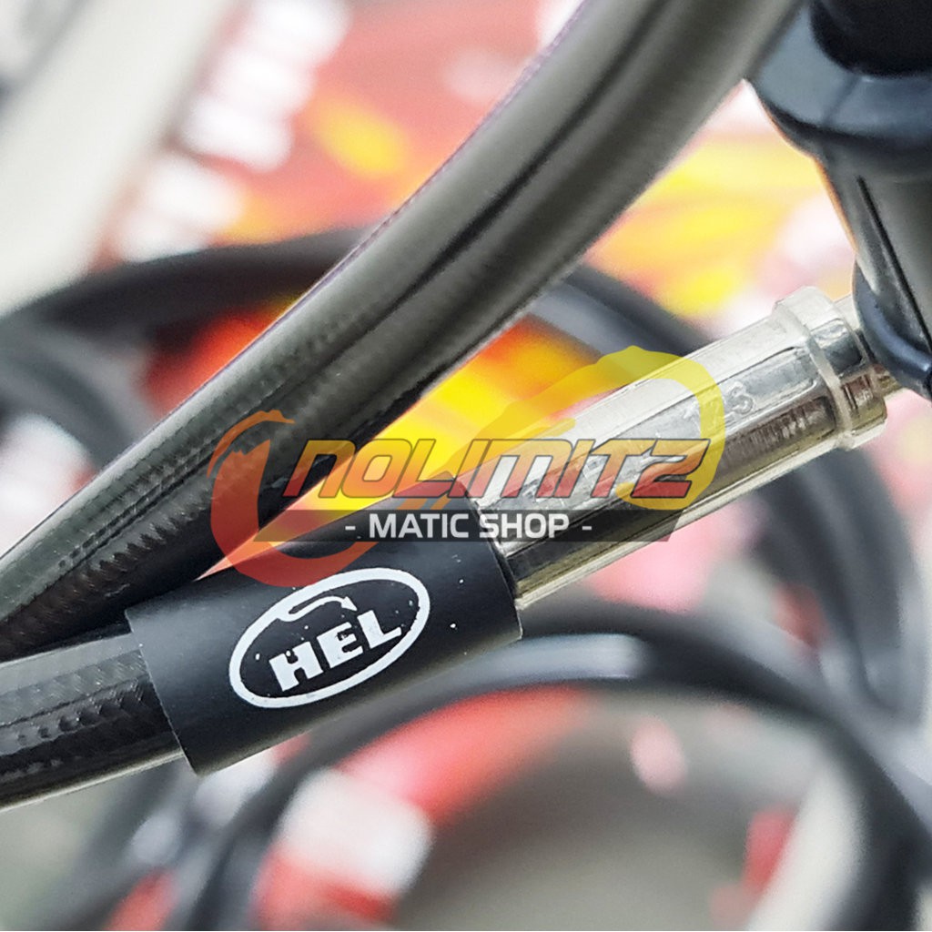 Selang Rem Racing HEL Infinit Carbon Depan Belakang Full Yamaha XMAX