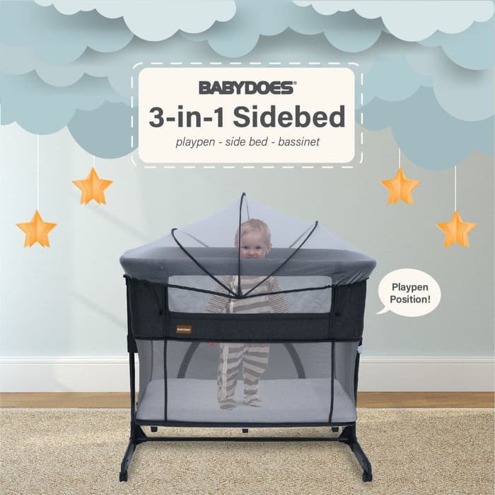 Makassar! Box / Tempat Tidur Bayi Babydoes 3 in 1 Side Bed