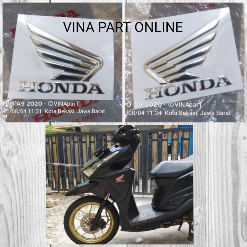 EMBLEM WING SAYAP kanan kiri vario 150 2017 supra gtr 150