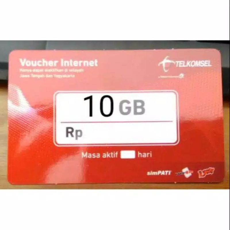 VOUCHER TELKOMSEL 10GB JATENG
