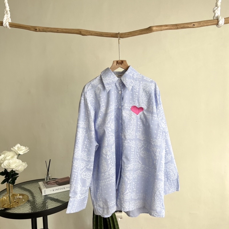 Orly Heart Blouse / Baju Atasan Wanita Import