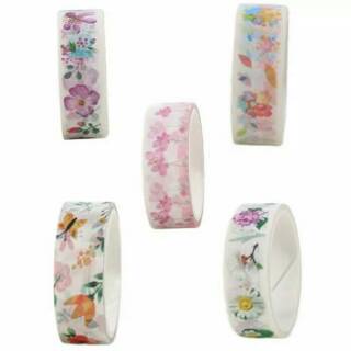 Flower masking washi tape solasi motif selotip solatip