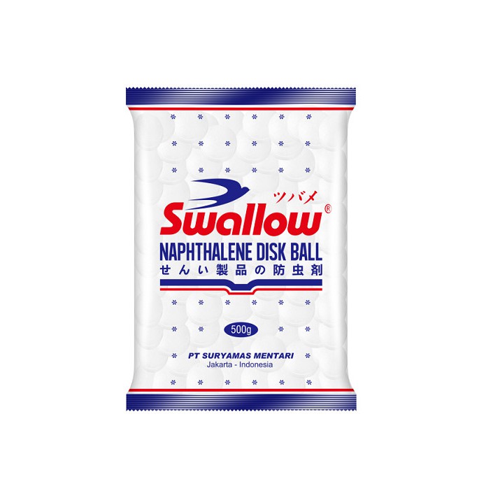 SWALLOW Naphthalene Disk Ball Putih 500 g Kamper Kapur Barus 500gram