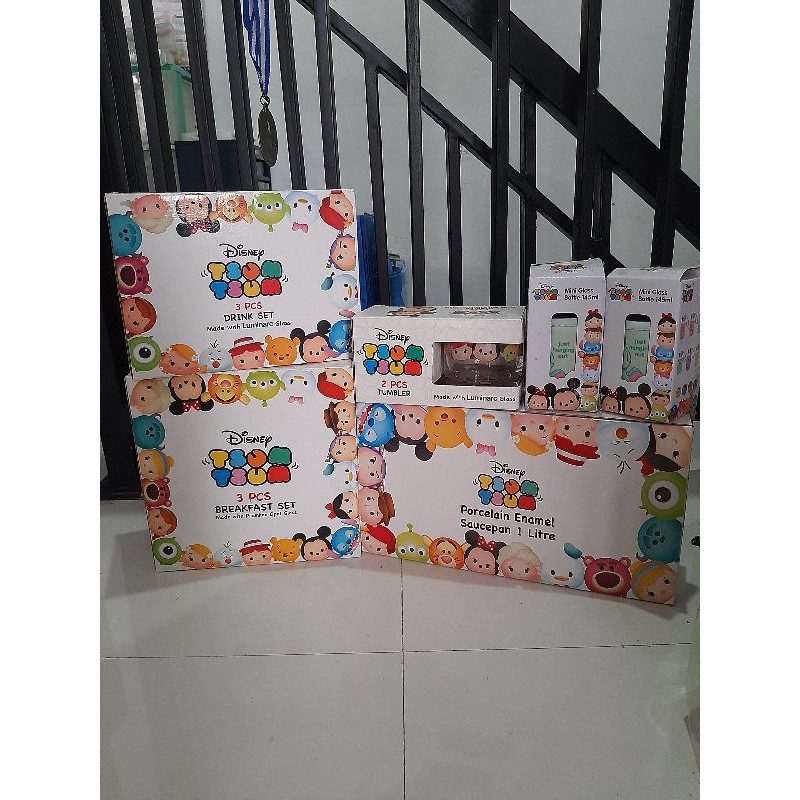 set disney piring gelas mangkok