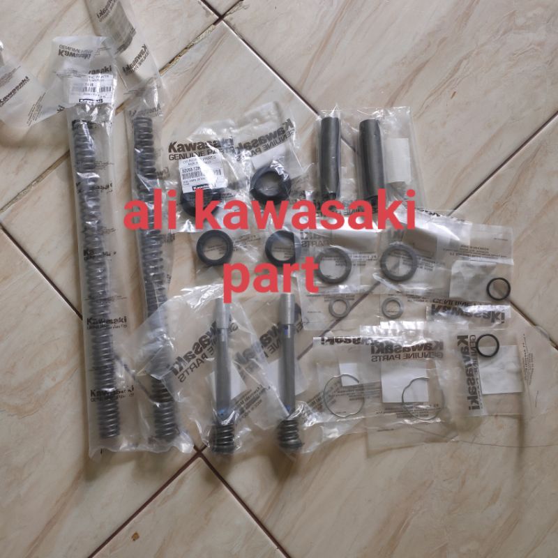 KOMPONEN SOK/SHOCK/SHOK DEPAN SET NINJA RR OLD/NINJA RR NEW ORIGINAL