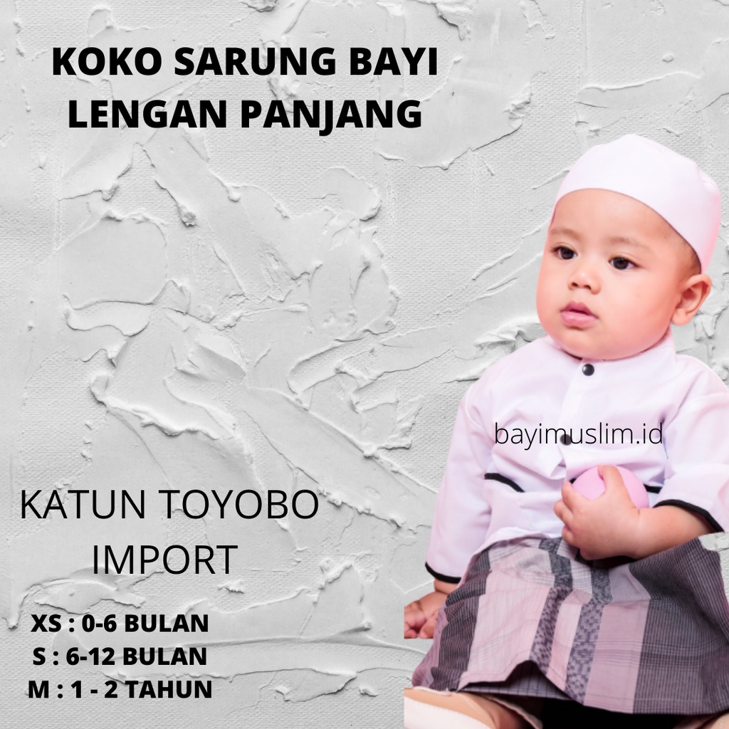 Baju Koko Bayi Model Sarkoci Bayi Baju Muslim Bayi Laki Laki Baju Koko Bayi Laki Laki 6 12 Bulan Baj