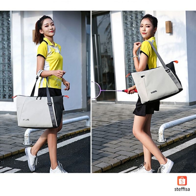 TAS RAKET FUNDNA F711 | olahraga badminton one shoulder casual sports gym bag stylish minimalist original new impor