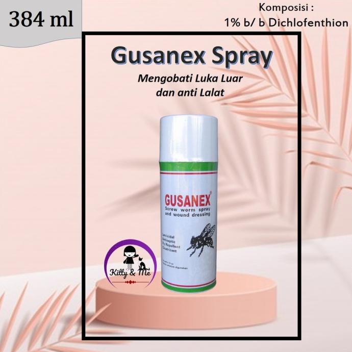 Gusanex Spray Obat Semprot Perawatan Luka Hewan Ternak Sapi Kambing