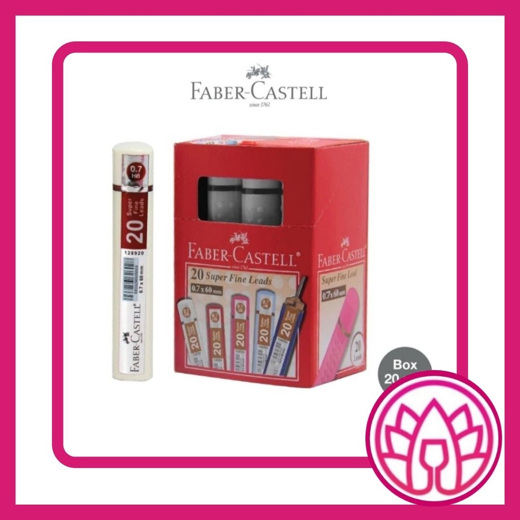 

Box 20 Pack Lead Superfine HB 0.7 mm HB Faber Castell