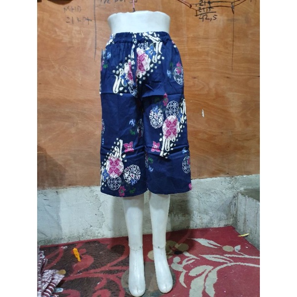 Celana Kulot Batik Dan Bunga / Pendek 7/8 Dewasa Fit to L s/d XL Bahan Katun Stretch-Motif 2