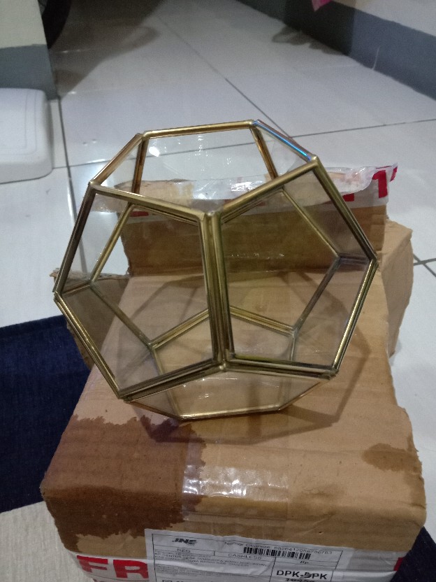 Wadah Kaca Terrarium Kaca, Tempat Perhiasan Bunga