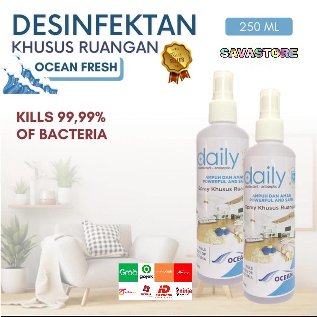 DAILY DISINFEKTAN ANTISEPTIC SPRAY 250ml KHUSUS UNTUK RUANGAN