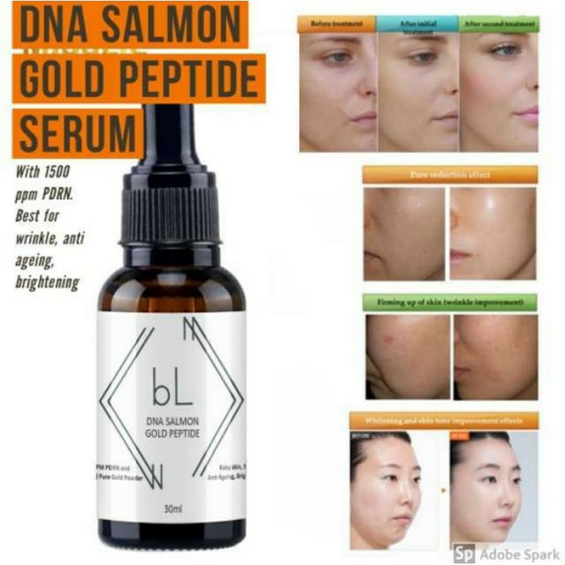 BL SERUM DNA SALMON 30ML Scar Anti Aging Hilangkan KERIPUT BOPENG BEKAS JERAWAT FLEK Cerahkan Putihk
