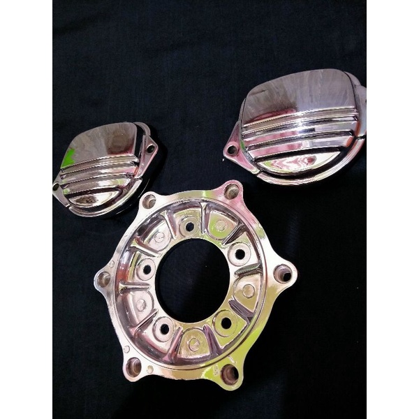 PLENDES CAKRAM DEPAN MEGAPRO PRIMUS ORI SUDAH CRHOME