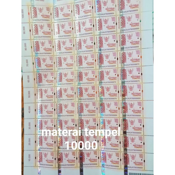 

materai tempel 10000