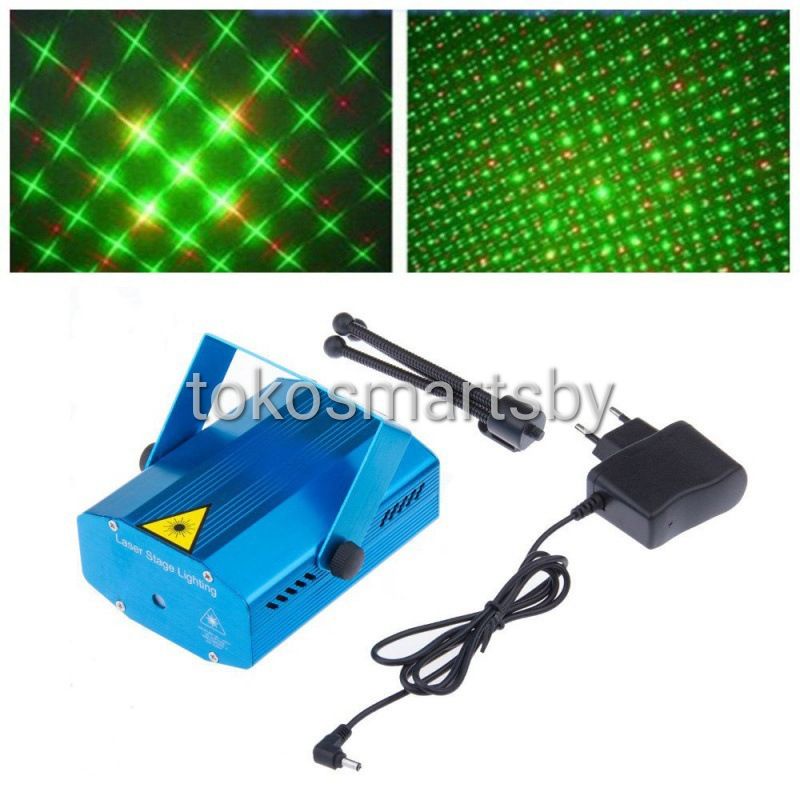 Mini Laser Stage Lighting / Lampu Disco Ruangan